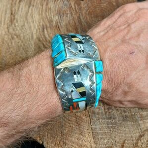 Silver and Turquoise Cuff Bracelet